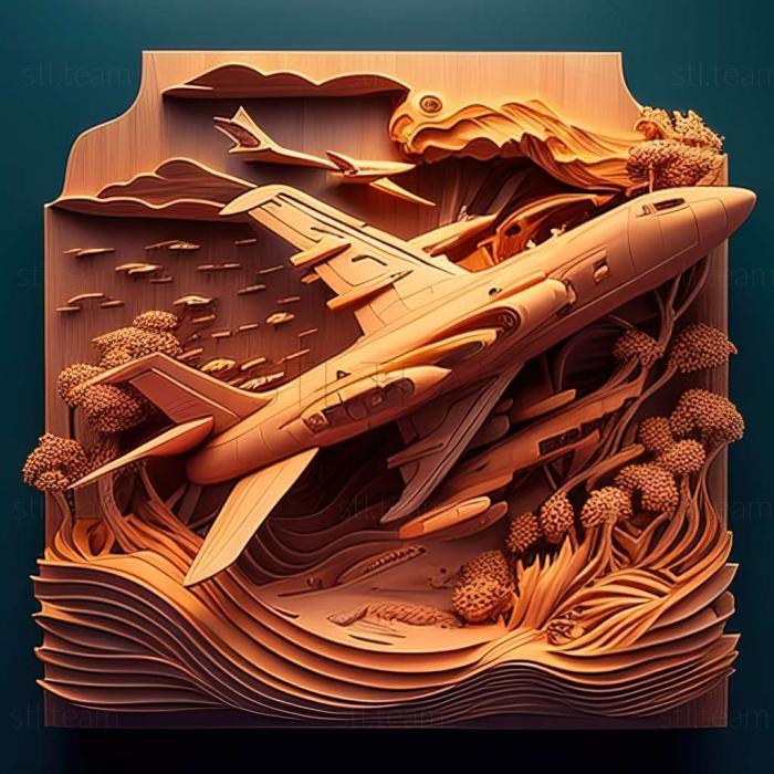 3D model Aircraft Carrier Survival game (STL)